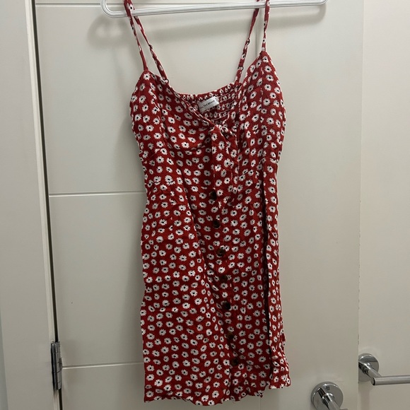 Faithfull The Brand Red Floral Sundress XS - Picture 2 of 9